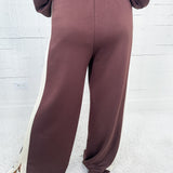 Roswell Brown Scuba Pants Entro