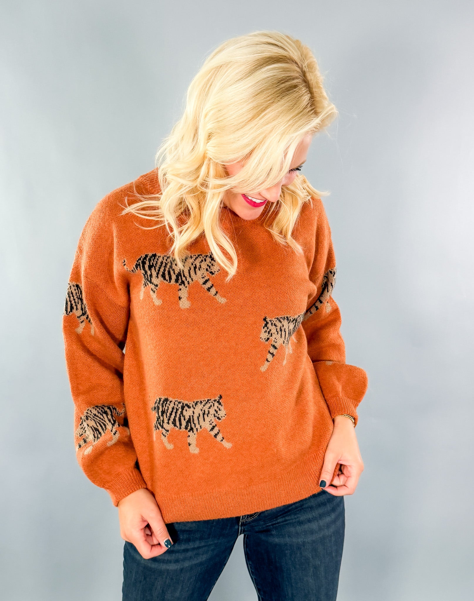 Rusty Tiger Roar Sweater