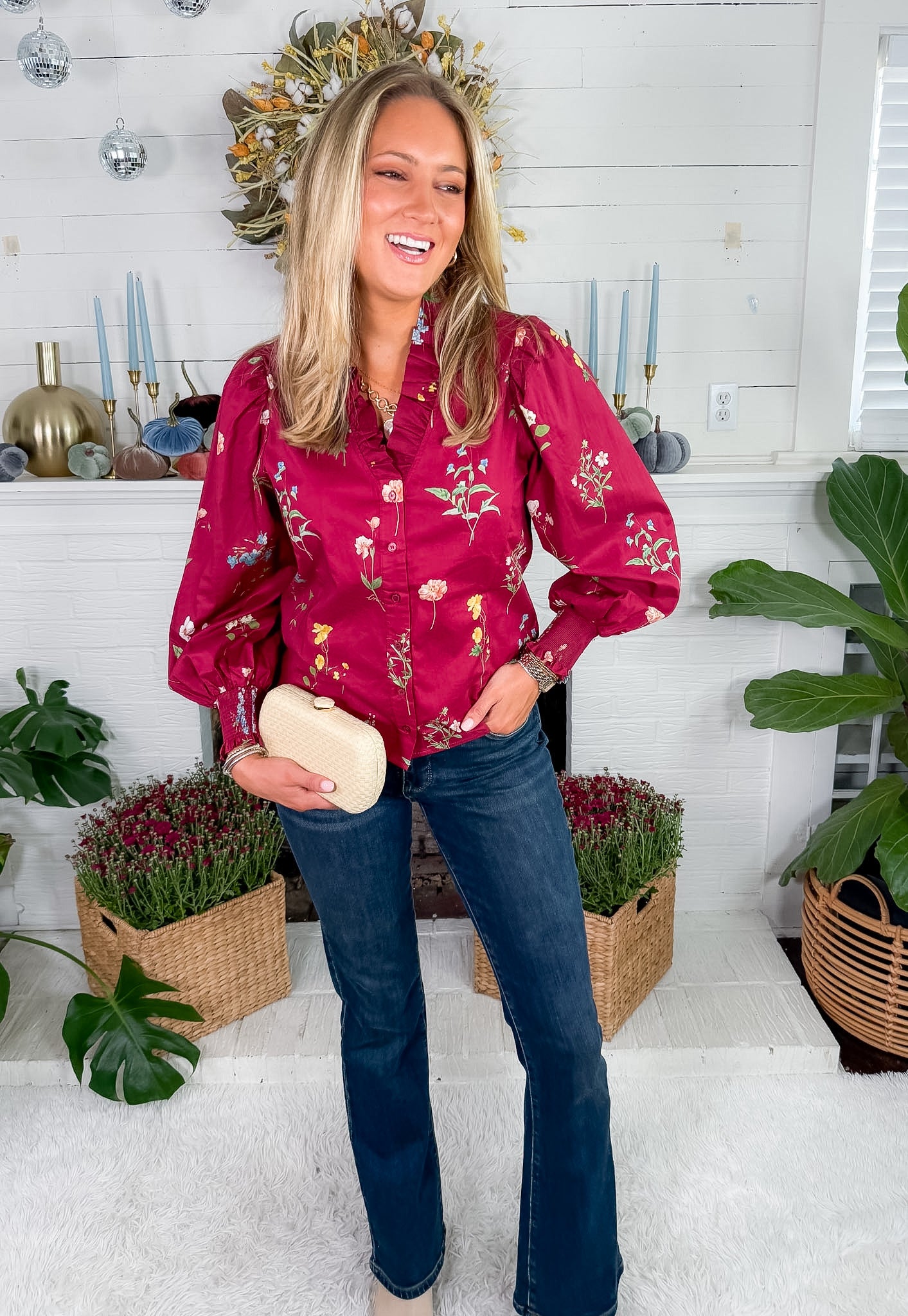 Sabrina Burgundy Top Entro