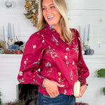 Sabrina Burgundy Top Entro