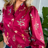 Sabrina Burgundy Top Entro