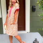 Sally Malted Cocoa Mini Dress THML 
