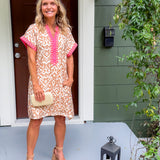 Sally Malted Cocoa Mini Dress THML 