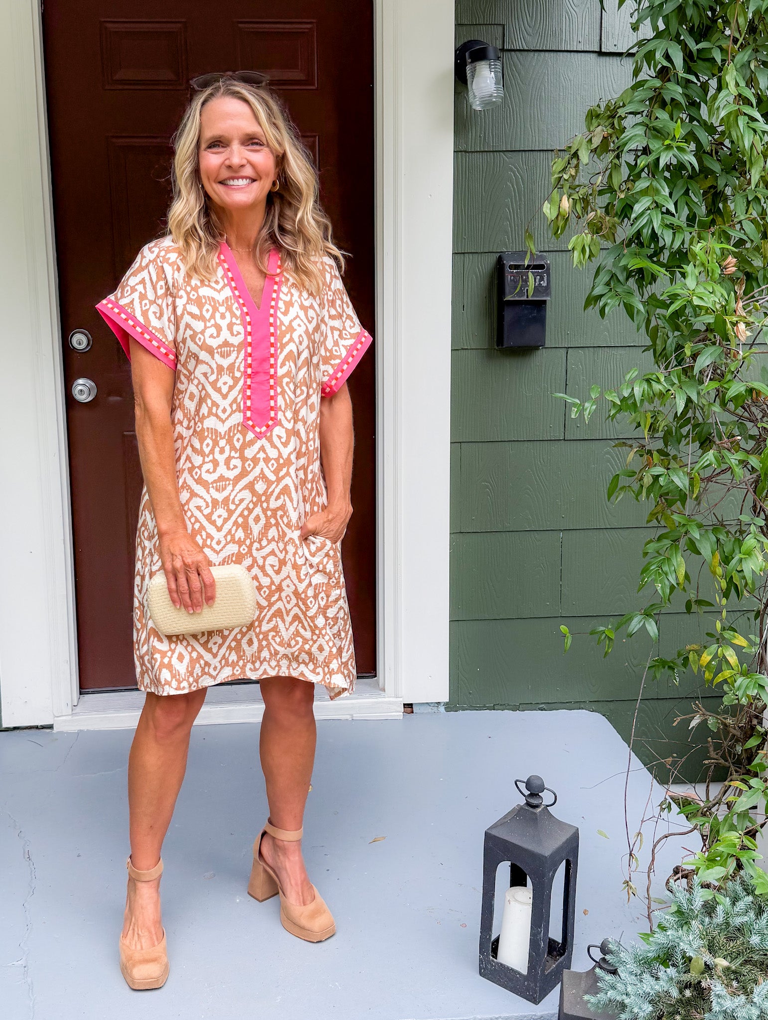 Sally Malted Cocoa Mini Dress THML 