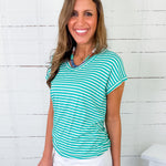Sally Mint Striped Tee Staccato