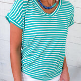 Sally Mint Striped Tee Staccato