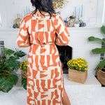 Samantha Camel Mix Midi Dress