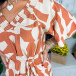 Samantha Camel Mix Midi Dress