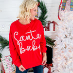 Santa Baby Tinsel Red Sweatshirt