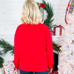 Santa Baby Tinsel Red Sweatshirt