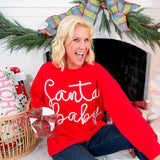 Santa Baby Tinsel Red Sweatshirt