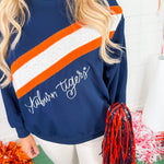 Sarah Auburn Tigers Navy Sweatshirt Mary Square