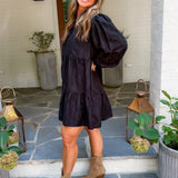 Sarrasin Black Mini Dress FRNCH