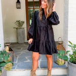Sarrasin Black Mini Dress FRNCH