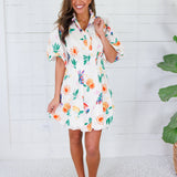 Sasha Toucan Fruit Bubble Hem Mini Dress Karlie