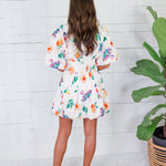 Sasha Toucan Fruit Bubble Hem Mini Dress Karlie