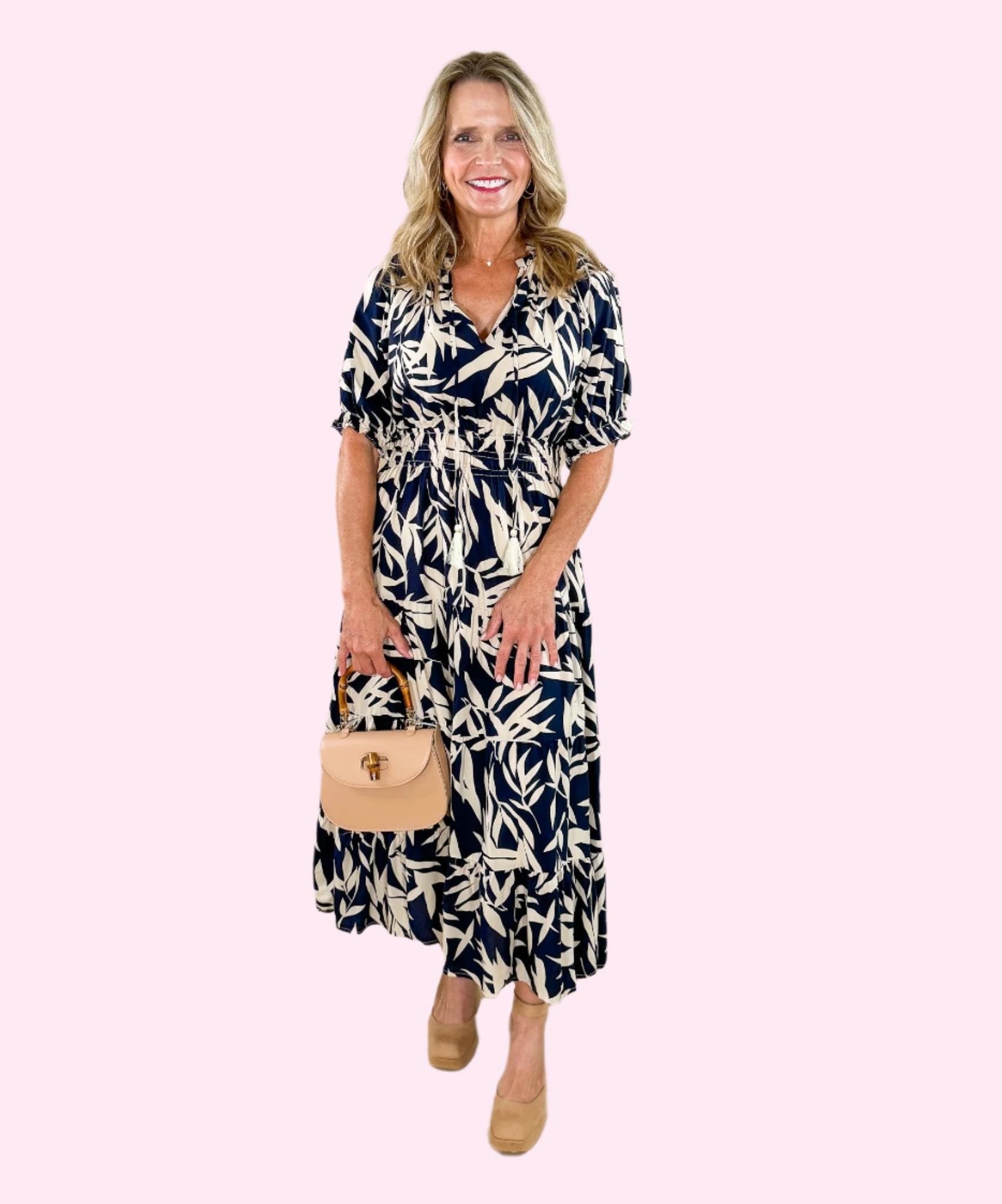 Sasha_Navy_Smocked_Waist_Maxi_Dress