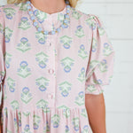 Scottie Blush French Floral Tiered Maxi Dress Karlie