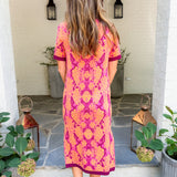 Scout PInk + Neon Serpent Sweater Dress Alden Adair