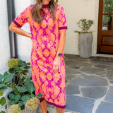 Scout PInk + Neon Serpent Sweater Dress Alden Adair
