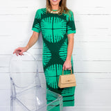 Scout Palm Royal Green Sweater Dress Alden Adair 