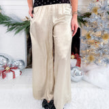 Seargent Champagne Foil Smocked Pants