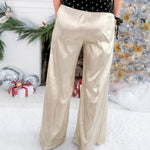 Seargent Champagne Foil Smocked Pants