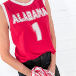 Sequin Bama Tank Jersey Top Stewart Simmons