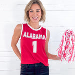 Sequin Bama Tank Jersey Top Stewart Simmons