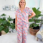 Serena Happy Blooms Crop Pant PJ Set Mary Square