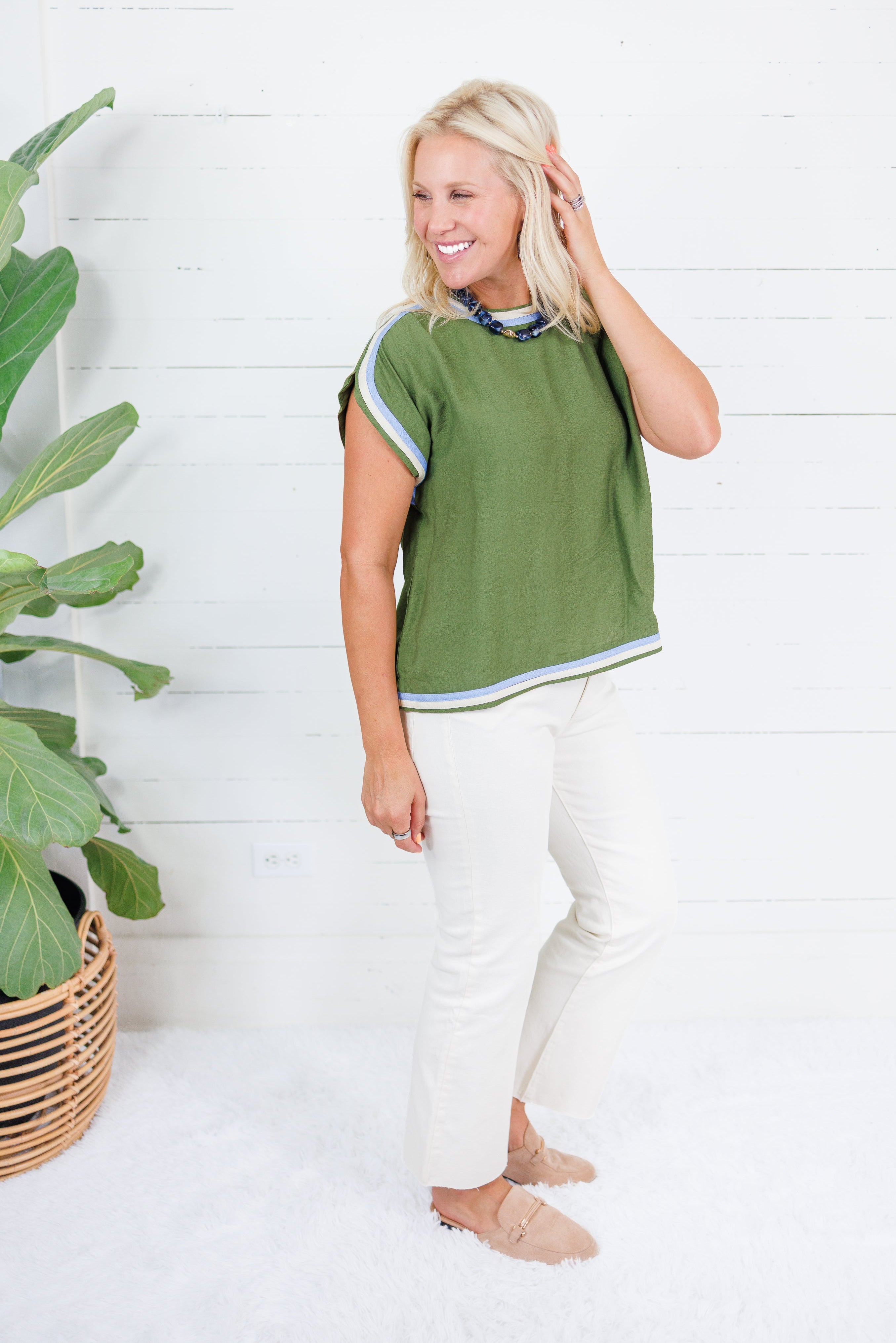 Shaffer Olive Top Entro