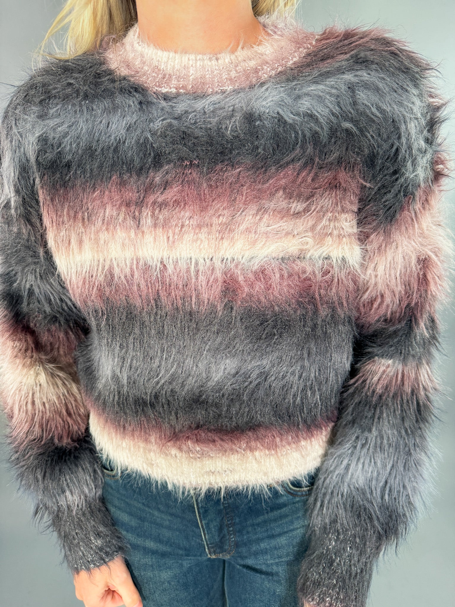 Shaggy Blues Striped Sweater Molly Bracken