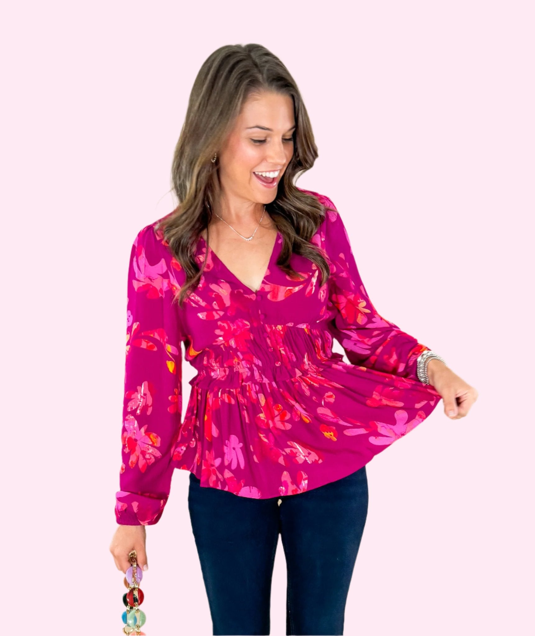 Shea_Magenta_Floral_Top