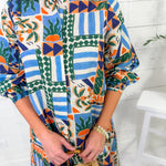 Sienna Carolina Blue Mini Dress Briton Court