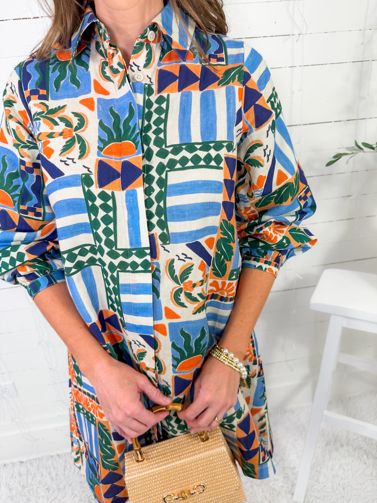 Sienna Carolina Blue Mini Dress Briton Court