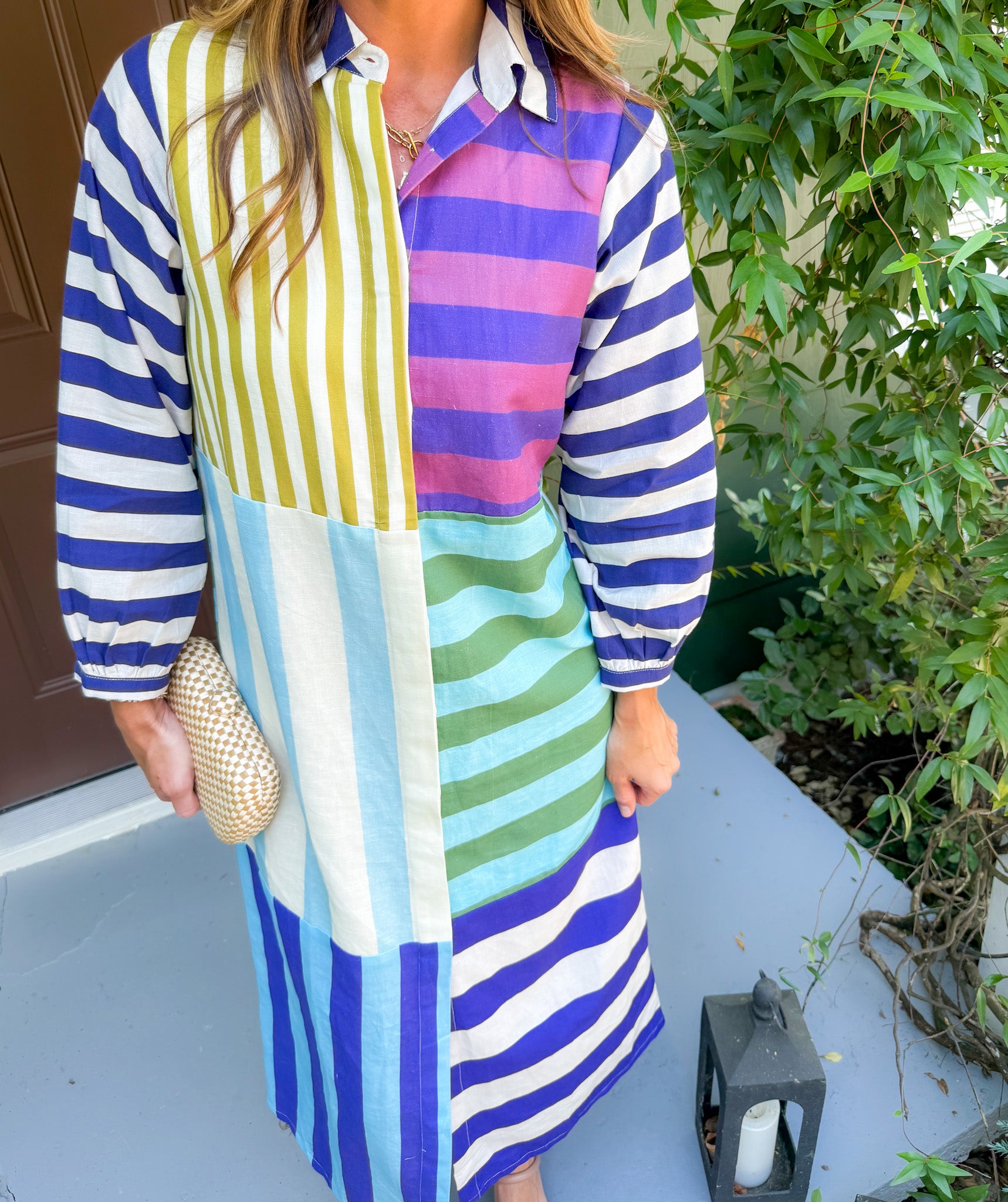 Sienna Salute to Stripes Midi Dress Briton Court