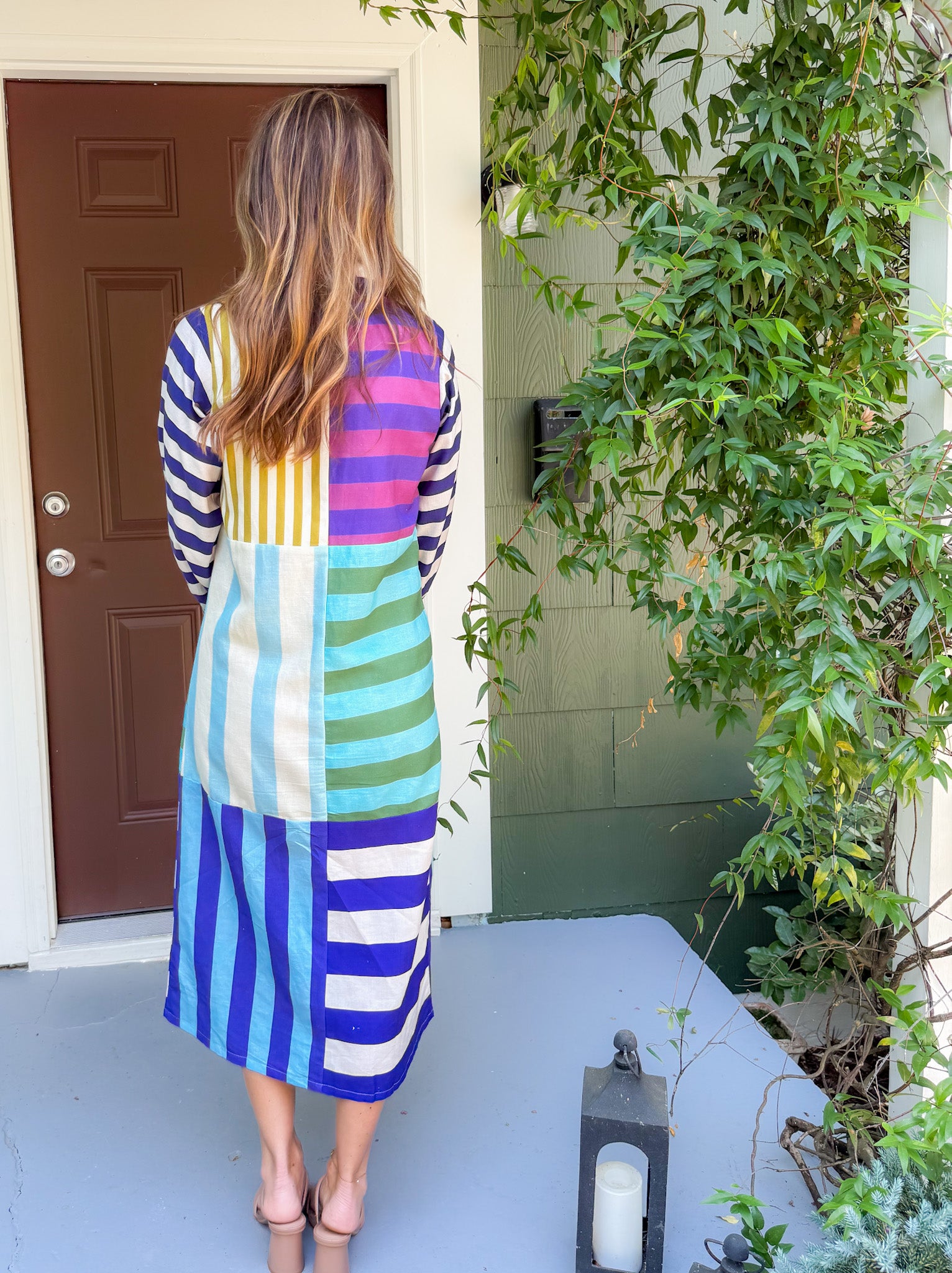 Sienna Salute to Stripes Midi Dress Briton Court
