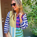 Sienna Salute to Stripes Midi Dress Briton Court