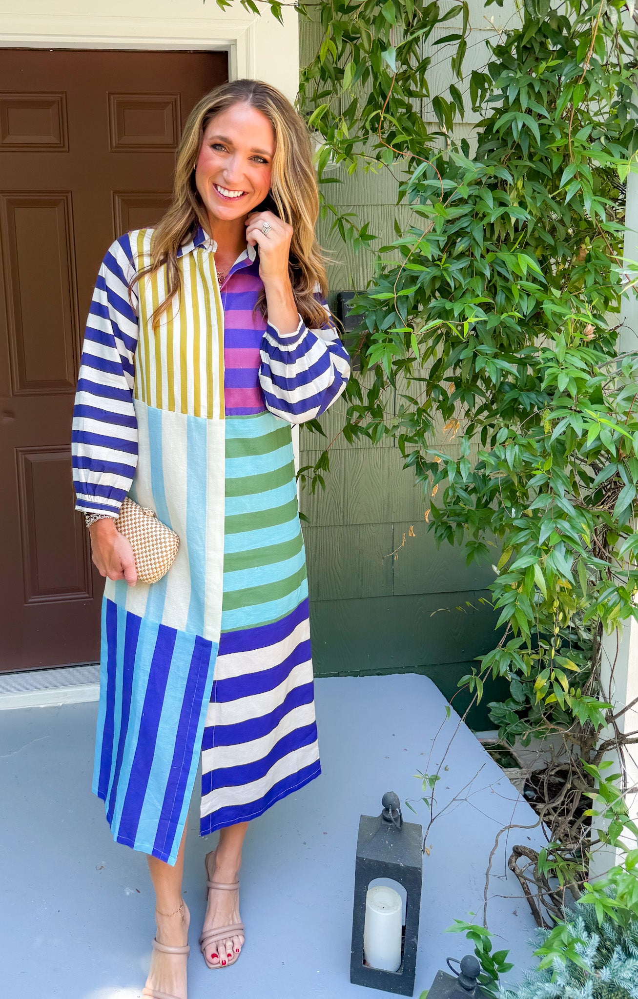 Sienna Salute to Stripes Midi Dress Briton Court