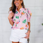Silas Toucan + Fruit Button Top Karlie