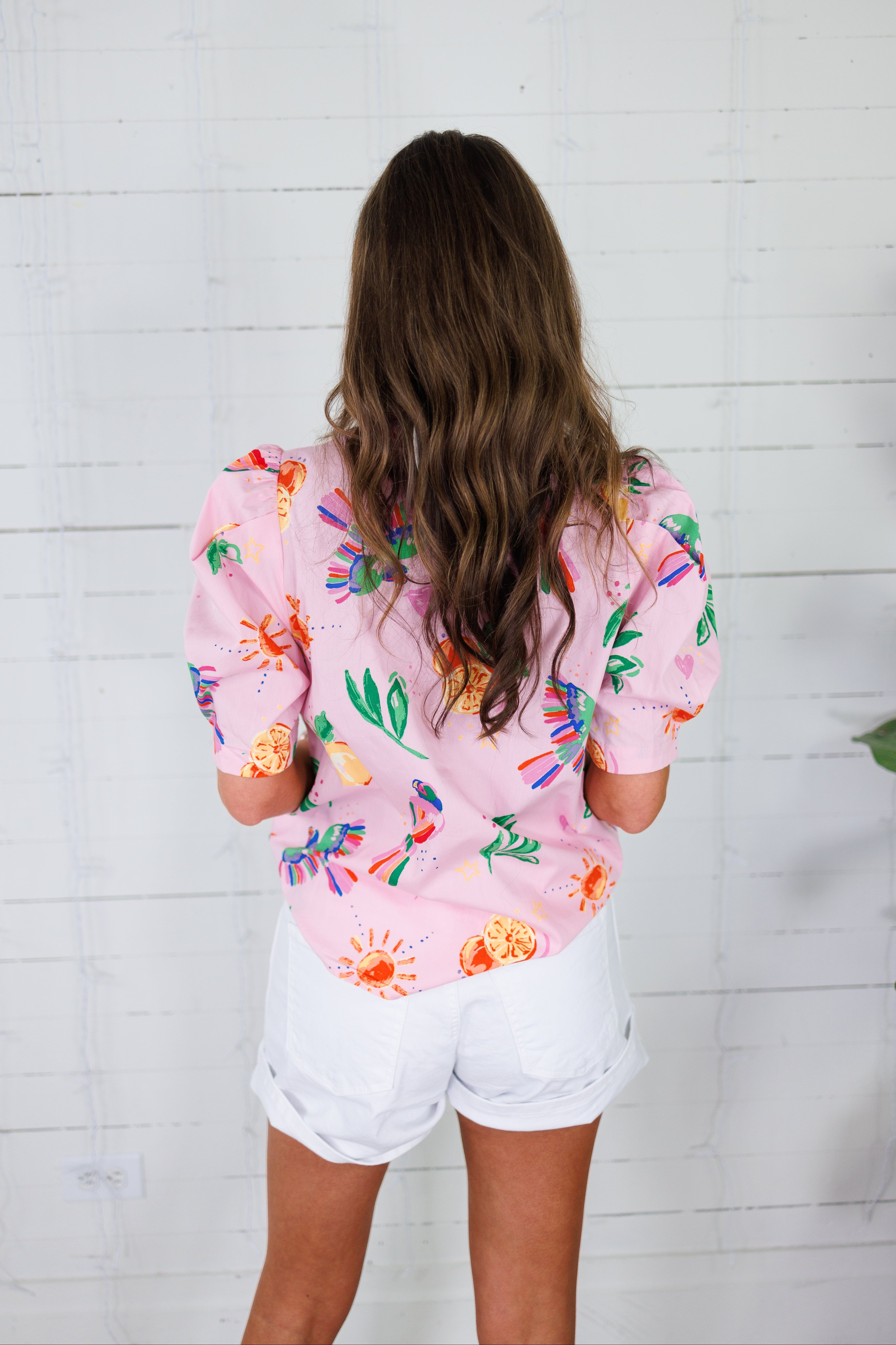 Silas Toucan + Fruit Button Top Karlie