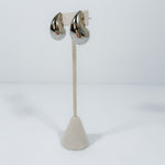 Silver Steel Raindrop Earrings