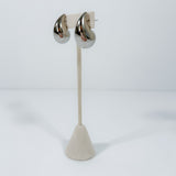 Silver Steel Raindrop Earrings