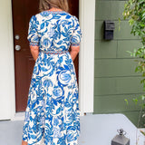Simmons Cobalt Mix Maxi Dress