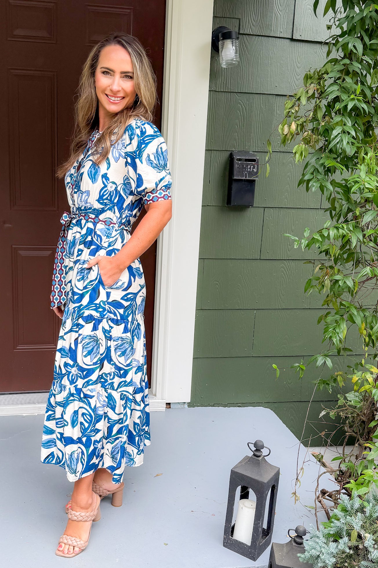 Simmons Cobalt Mix Maxi Dress