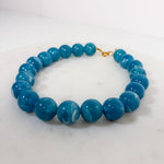 Simpson Blue Ball Beaded Necklace