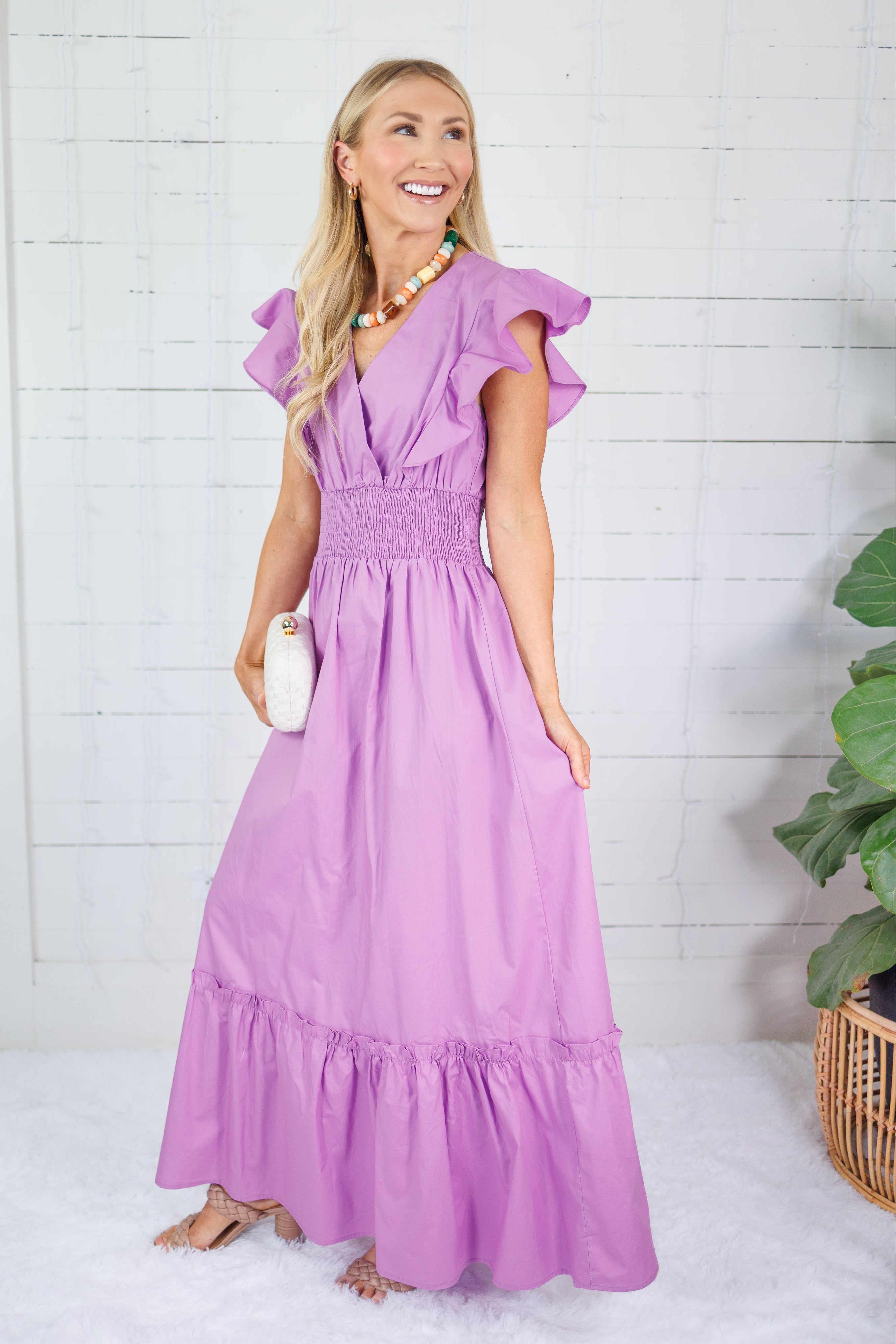 Simpson Lilac Maxi Dress Molly Bracken 