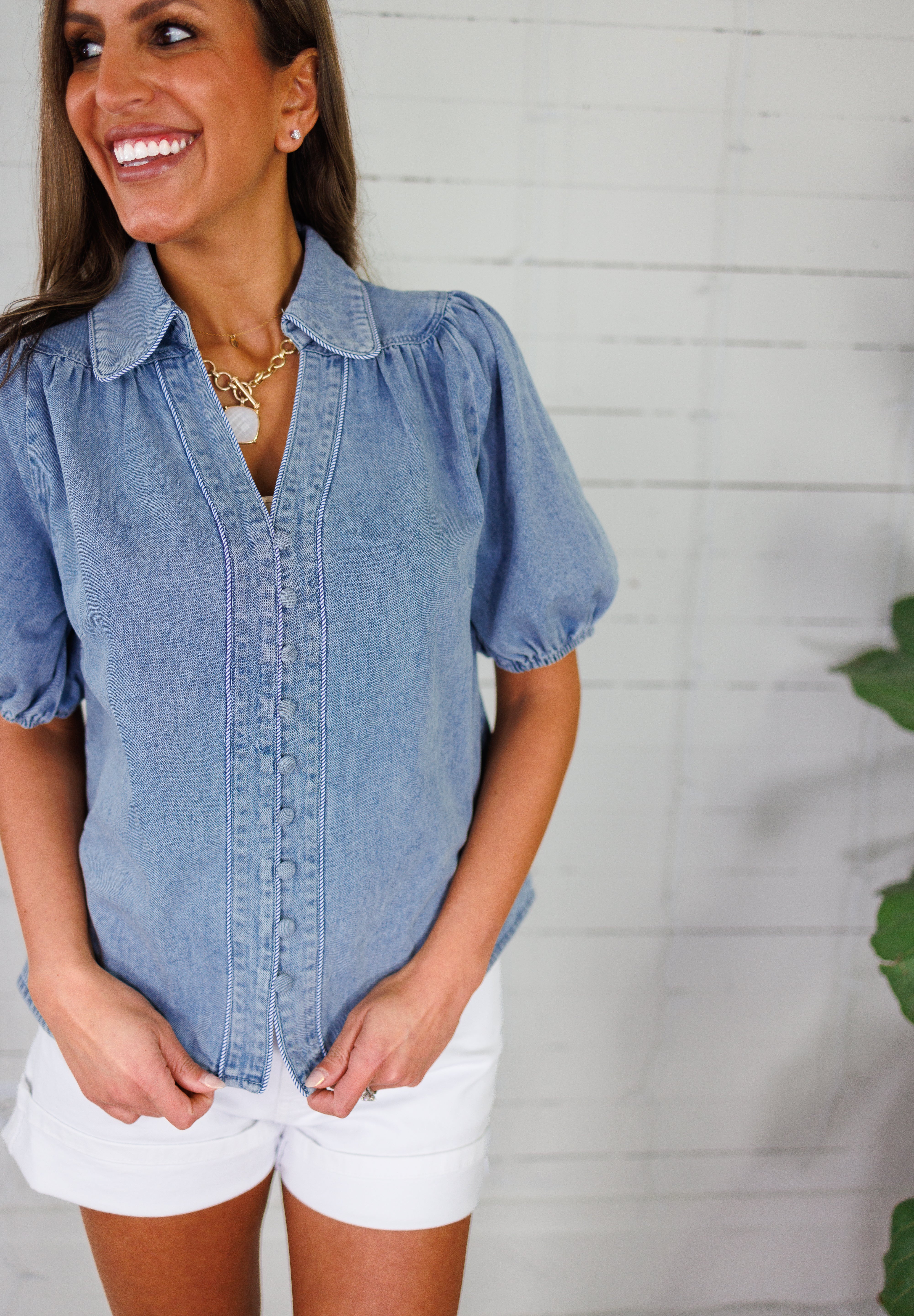 Simpson Denim Top Jodifl