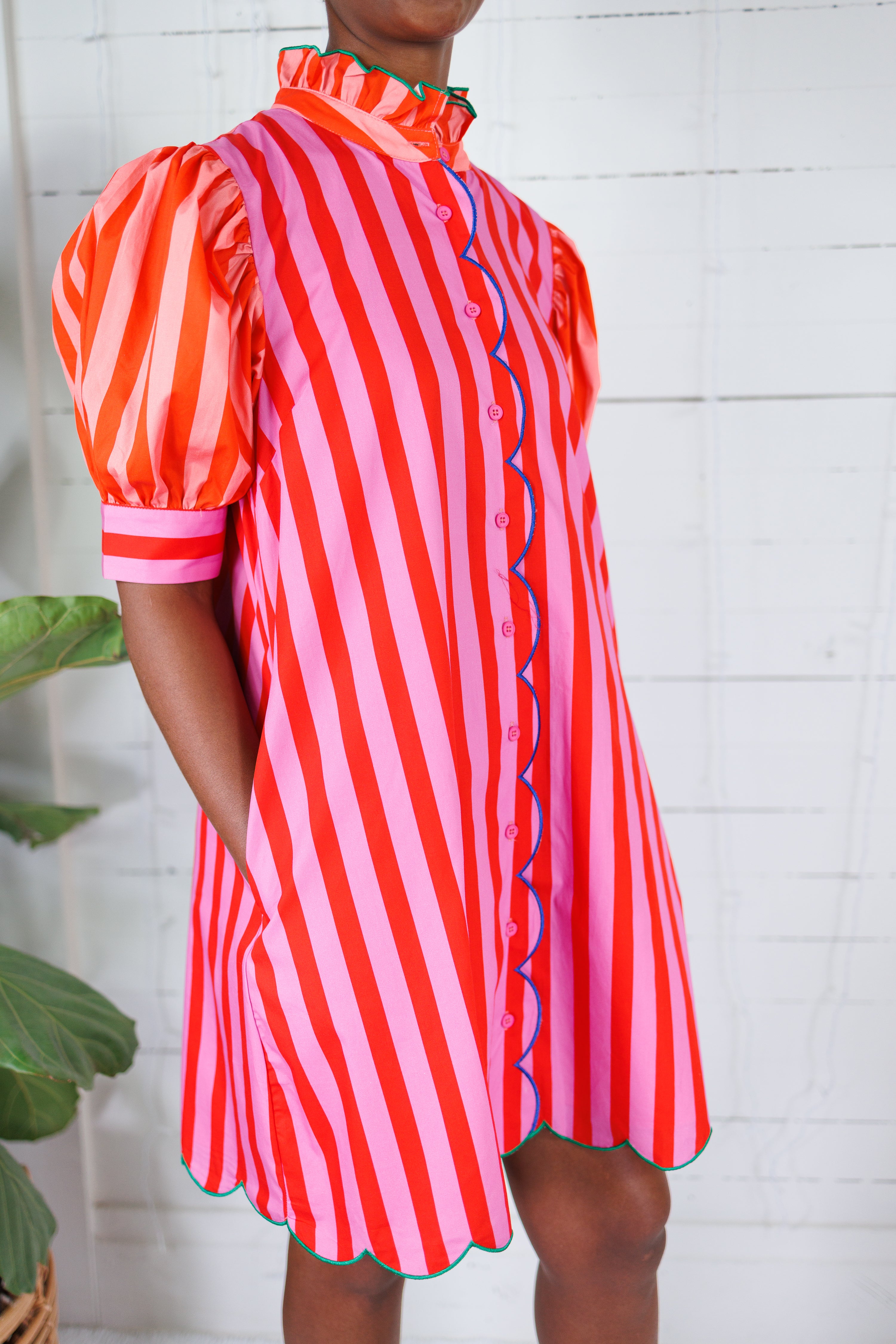 Sinclair Hot Stripes Color Block Mini Dress Karlie 