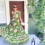 Sinclair Olive Floral Maxi Dress Pinch